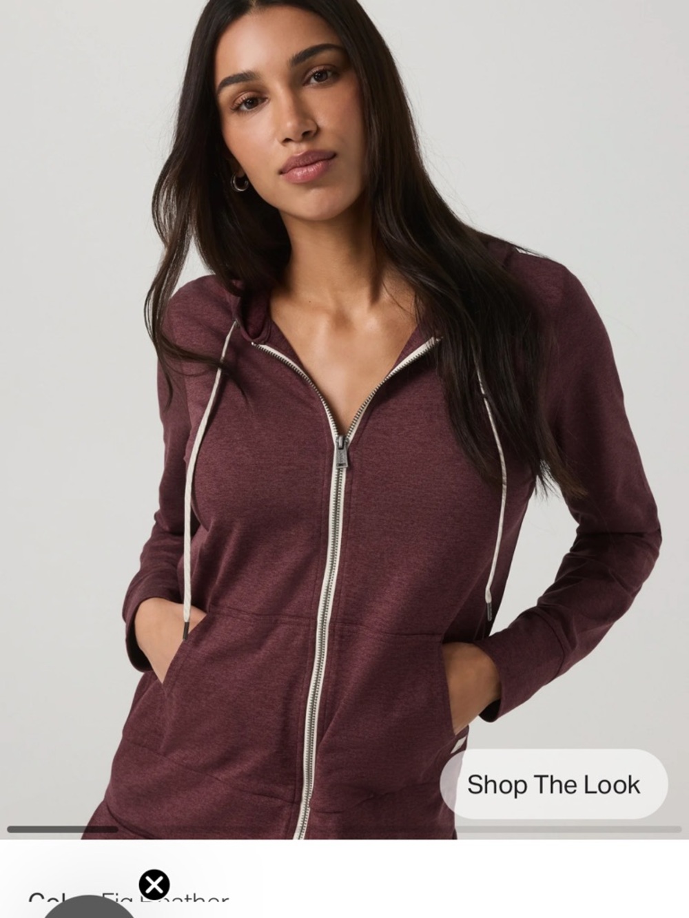 Brown Vuori halo performance hoodie - Picture 6 of 6